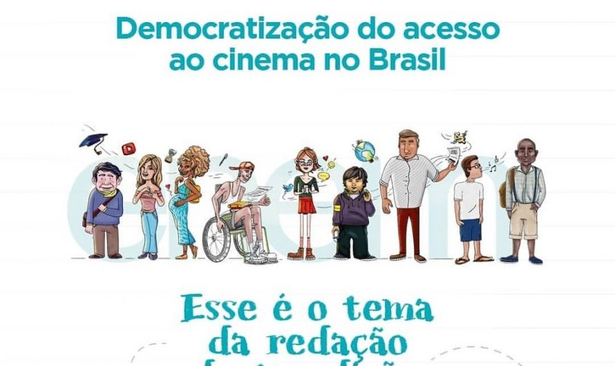 Tema da redação do Enem 2019 é ‘Democratização do acesso ao cinema no Brasil’