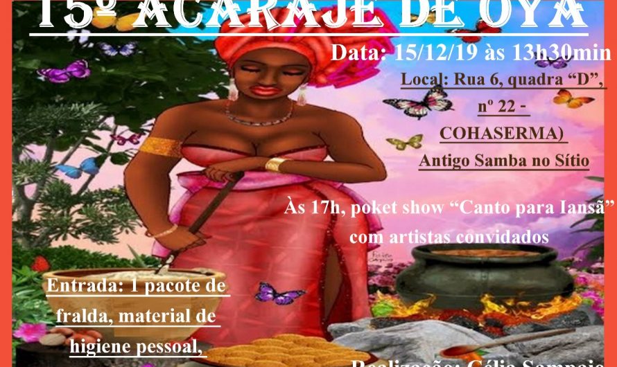 Festa do Acarajé de Oyá, com Célia Sampaio