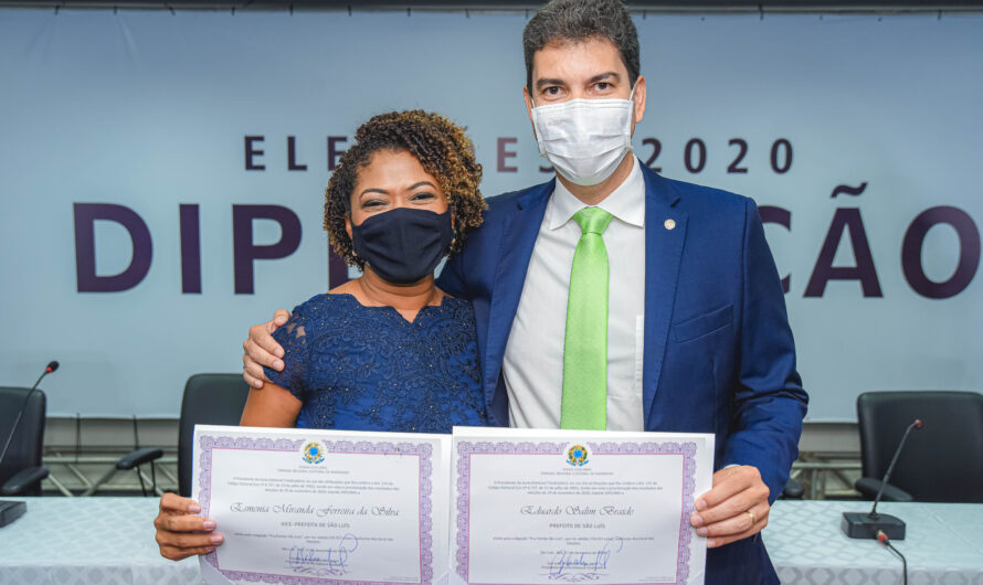 Braide e Esmênia Miranda são diplomados prefeito e vice-prefeita de São Luís