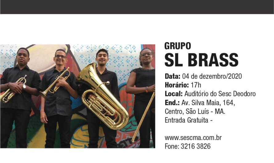 Sesc Partituras apresenta o grupo de metais SLBRASS nesta sexta