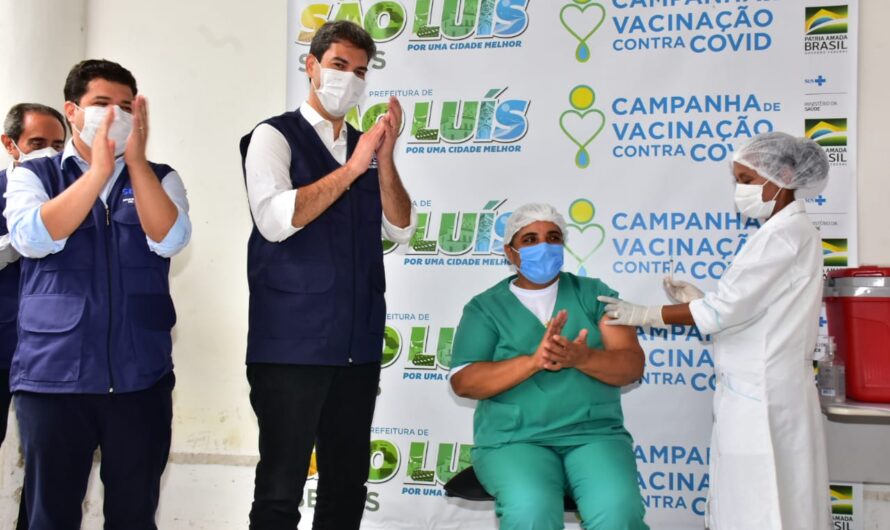 Prefeito Eduardo Braide acompanha início da vacinação contra a Covid em São Luís