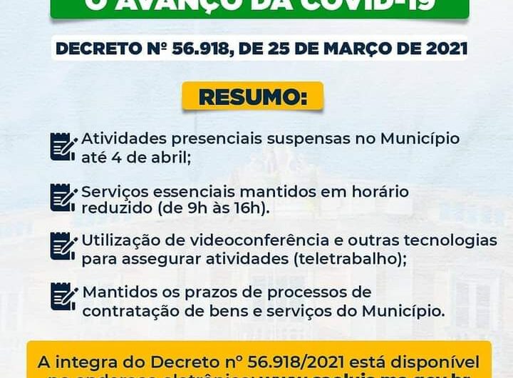 Prefeitura de São Luís prorroga medidas restritivas até 4 de abril