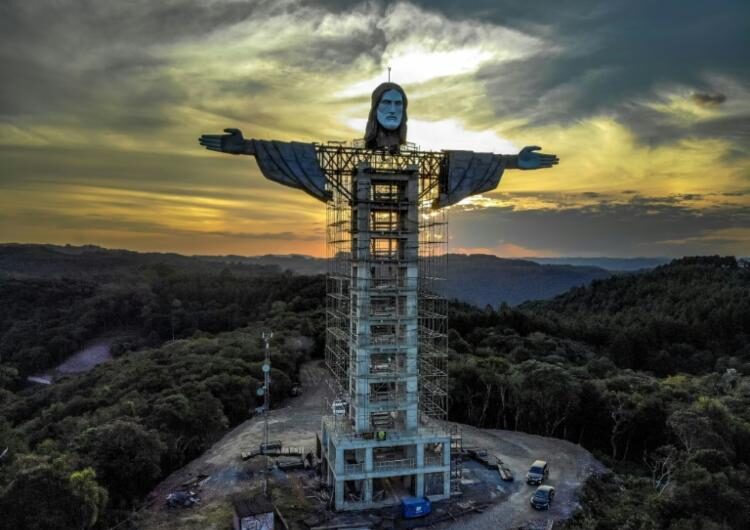 Cidade de Encantado terá um novo Cristo gigante, mais alto que o do Rio