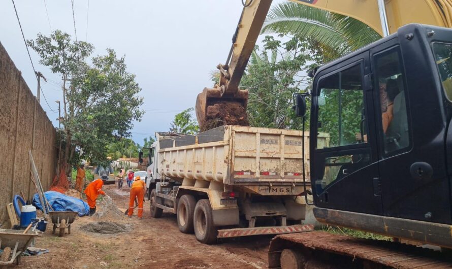 Semosp intensifica obras de drenagem profunda e pavimentação asfáltica na Vila Sarney 
