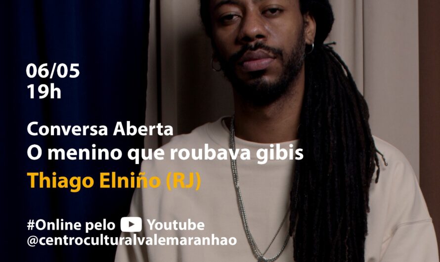 Thiago Elniño apresenta a conversa aberta “O menino que roubava gibis’