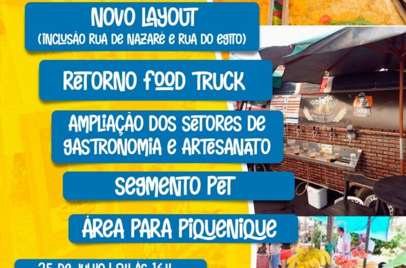 Feirinha São Luís agora terá espaços na Praça Benedito Leite e ruas de Nazaré e Egito