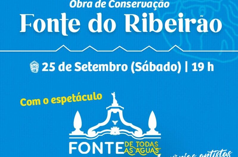 Fonte do Ribeirão será entregue neste sábado (25)