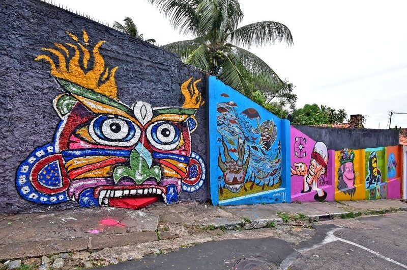 Arte urbana transforma paredes nuas em espaços instagramáveis