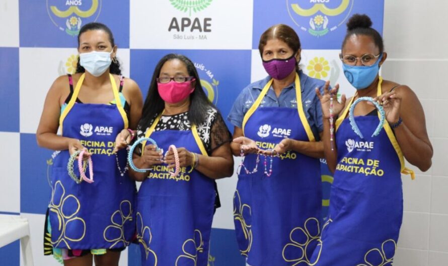 APAE de São Luís realiza exposição de produtos confeccionados em oficinas de Capacitação