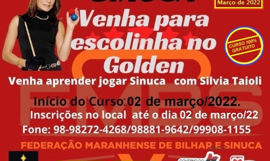 Escolinha de Sinuca do Golden Shopping abre inscrições para novas turmas