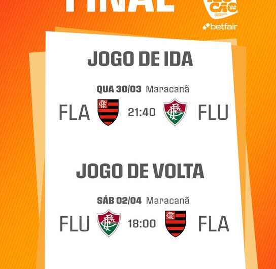Flamengo e Fluminense começam a decidir título do Campeonato Carioca