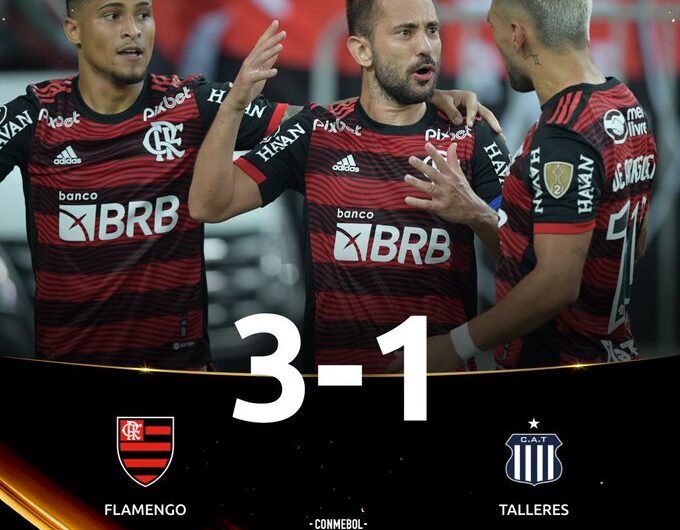 Flamengo supera o Talleres por 3 a 1 na Libertadores