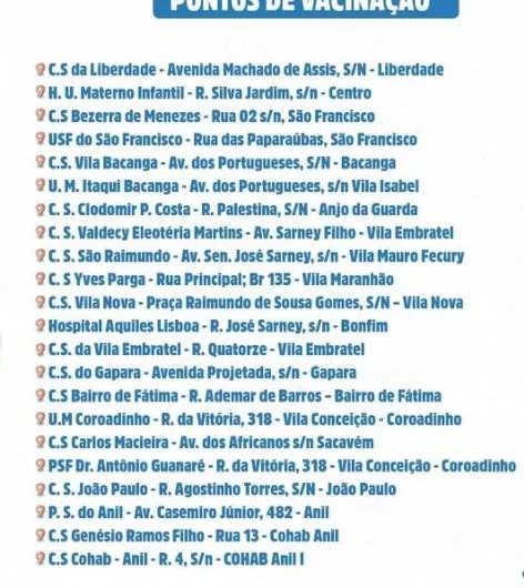 Vacinação contra a gripe começa hoje (4) em todo o Maranhão