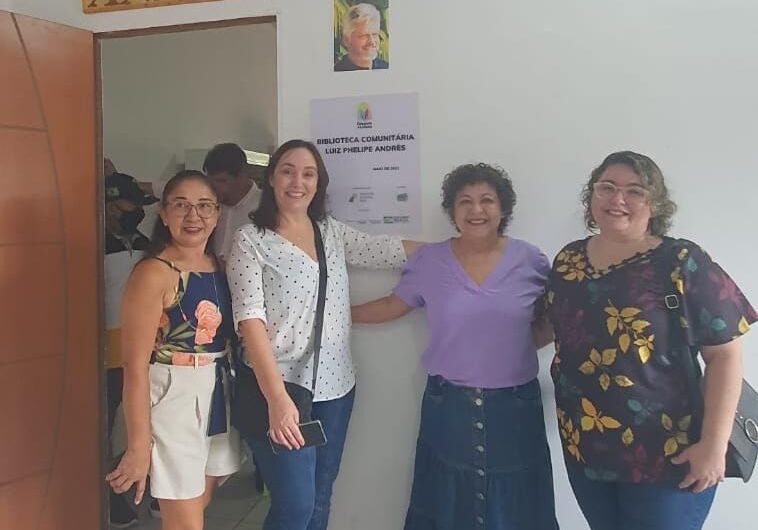 Inaugurada a Biblioteca Comunitária Luiz Phelipe Andrès, pelo projeto “Cidadania e Leitura”, na Vila Ariri