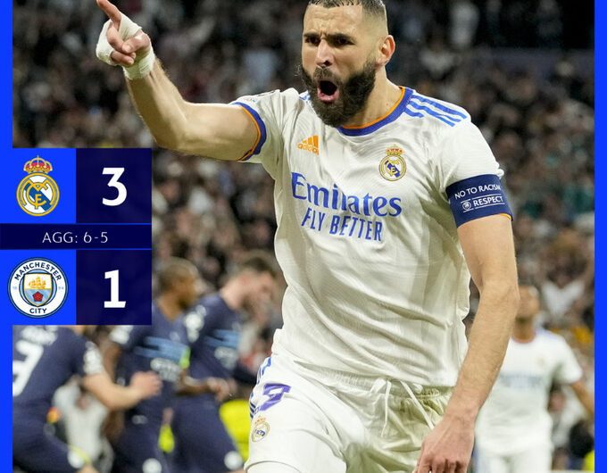 Real Madrid derrota City e está na final da Liga dos Campeões
