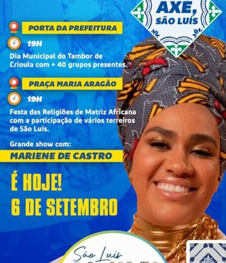Encontro marcado com a fé e com o axé nas Festividades do Aniversário de 410 anos do aniversário de São Luís.