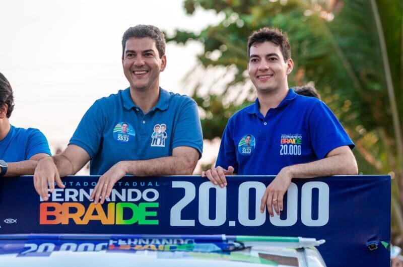 Prefeito Eduardo Braide reforça apoio ao irmão Fernando Braide durante carreata na Ilha