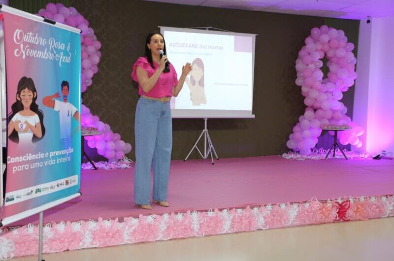 PALESTRA E OFICINA DE MAMAS NO OUTUBRO ROSA DO HOSPITAL DOS SERVIDORES