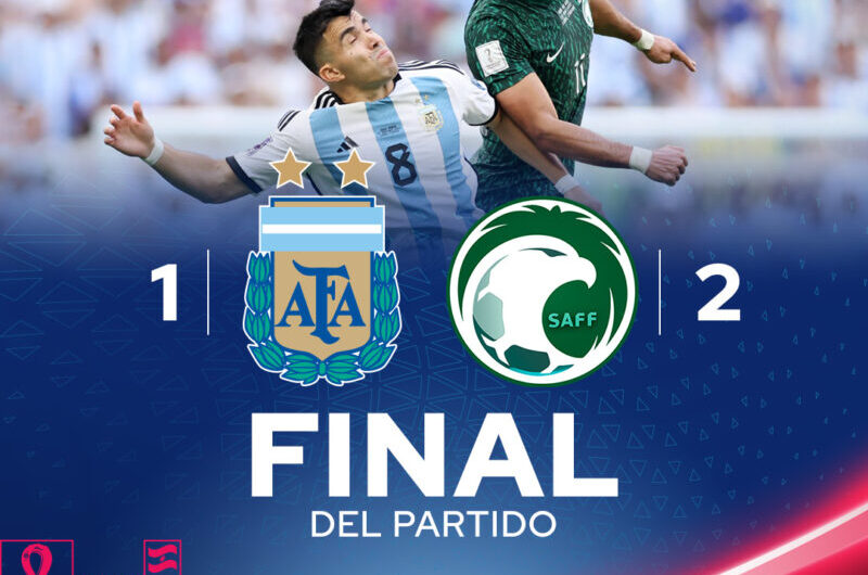 Argentina perde de virada para a Arábia Saudita na estreia da Copa do Mund
