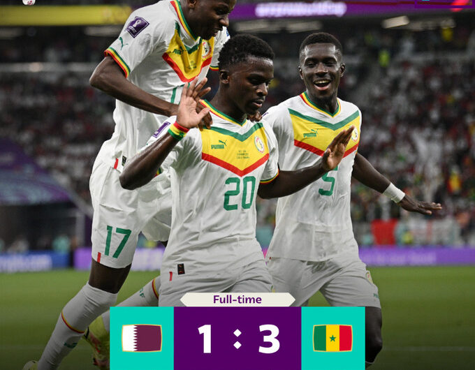Senegal vence por 3 a 1 e acaba com chances de classificação do Catar