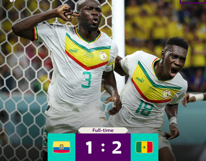 Senegal bate Equador e vai às oitavas da Copa