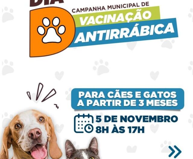 Prefeitura de São Luís inicia campanha de Vacinação Antirrábica de cães e gatos com Dia D, neste sábado (5)