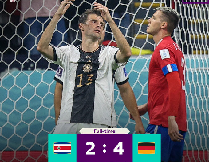 Alemanha é eliminada da Copa mesmo com vitória sobre Costa Rica