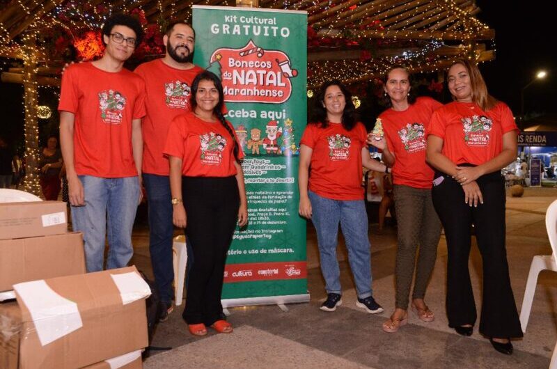 Edição 2022 do projeto “Bonecos do Natal Maranhense” encanta São Luís e São José de Ribamar com entrega de kits e oficina natalina