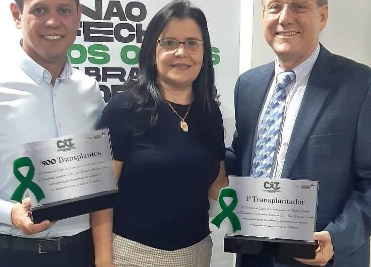 Oftalmologista da Ocular,  Dr. Élcio Cosseti é homenageado pela Secretaria de Estado da Saúde e Central Estadual de Transplantes do Maranhão