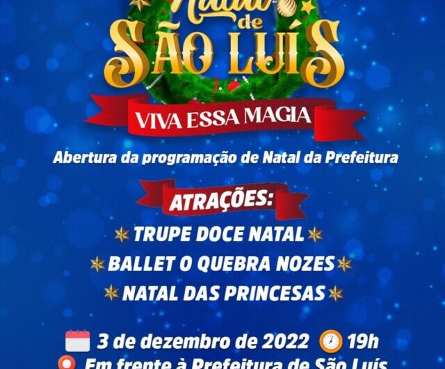 Prefeitura de São Luís dará início à programação de Natal com inauguração de fachada neste sábado (3)