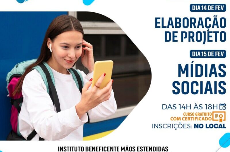 Setur oferta cursos de Elaboração de Projetos e de Mídias Sociais na Vila Embratel