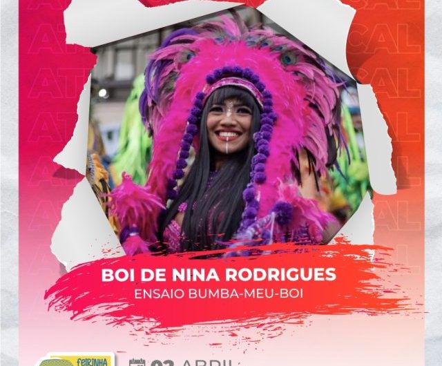 Feirinha São Luís  terá ensaio do Boi de Nina Rodrigues
