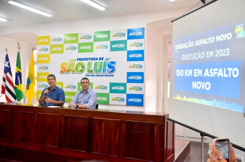 Prefeito Eduardo Braide lança Operação Asfalto Novo em São Luís