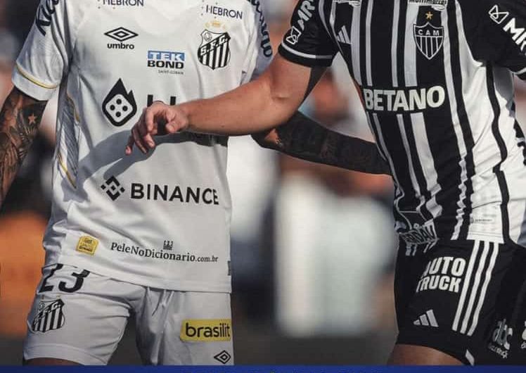 Santos empata com Atlético-MG, continua sem vencer no Brasileirão