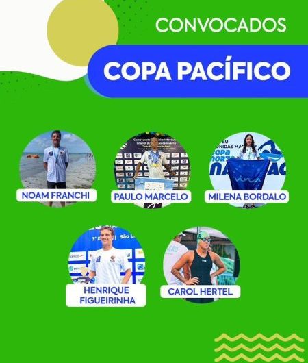 Cinco nadadores vão representar o Maranhão na Seleção Brasileira na Copa Pacífico de Águas Abertas
