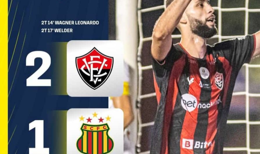 Sampaio sai na frente, mas sofre virada e perde  para o Vitória