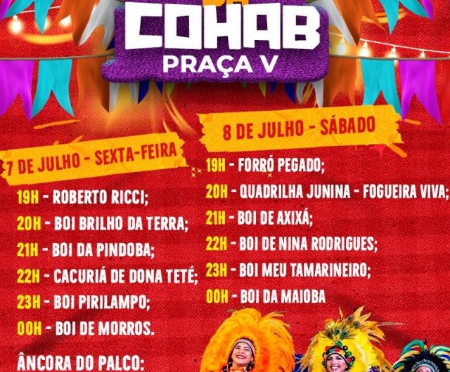 Bairros da Cohab e Vivendas do Turu terão Arraias nos dia 07, 08 e 09 de julho