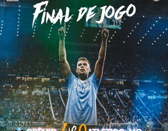 Grêmio vence com gol de estreante para manter 2ª posição