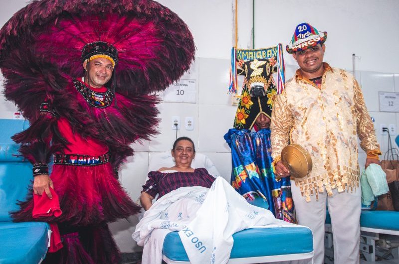 Pacientes participaram do encerramento do Arraial do Hospital de Câncer do Maranhão