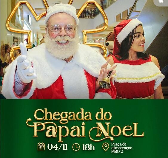 Papai Noel abre a temporada  natalina do São Luís Shopping