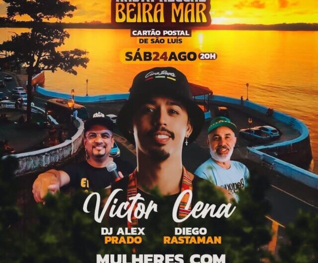 Victor Cena e DJs Diego Rastaman e Alex Prado animam o Rasta Reggae Beira Mar neste sábado