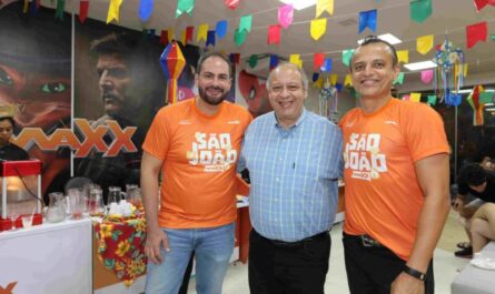 O Diretor Técnico da Maxx Jeferson Bandeira, o Ger Financeiro André Carmelo e o Ger Comercial Fernando Lima
