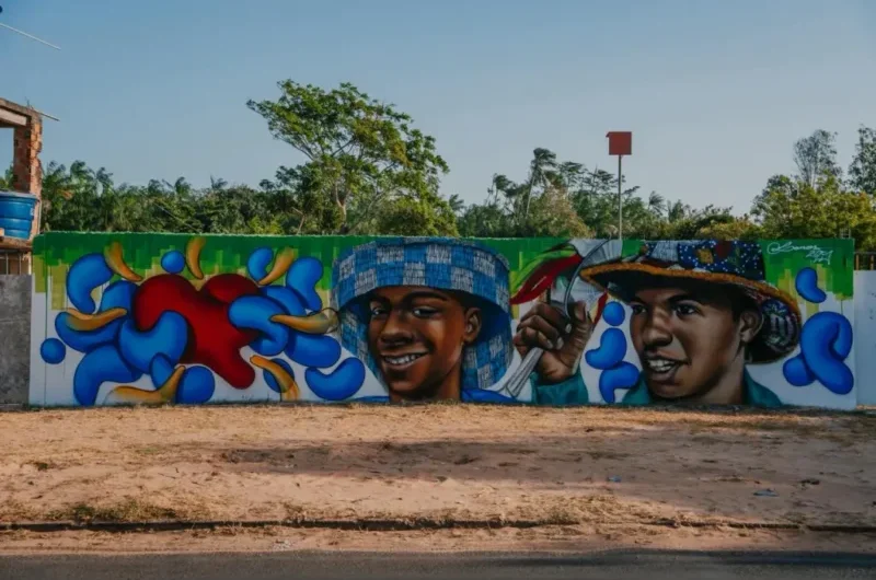 Arte pública do Maranhão ganha novos murais que celebram mestres e revelações do Bumba Meu Boi.