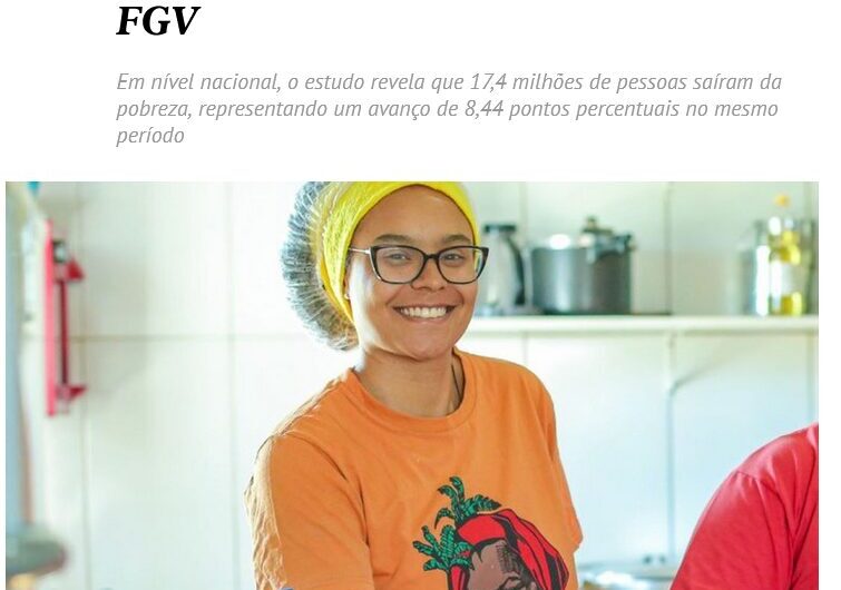 Maioria da população do Maranhão já integra as classes A, B e C, diz FGV; Em nível nacional, o estudo revela que 17,4 milhões de pessoas saíram da pobreza, representando um avanço de 8,44 pontos percentuais no mesmo período