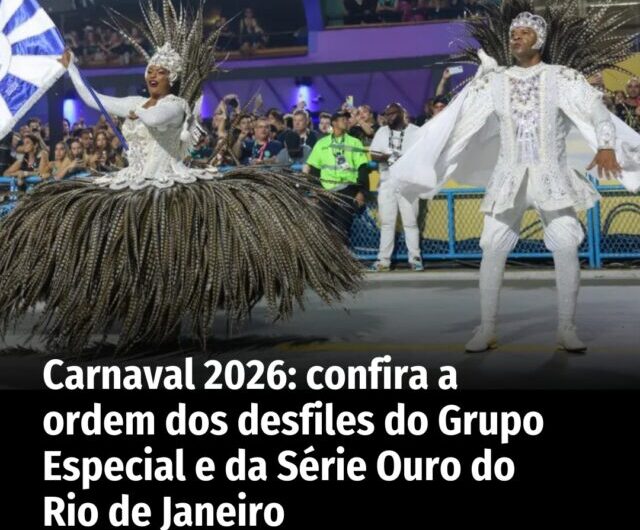Carnaval do Rio 2026 divulga programação oficial: confira datas e horários