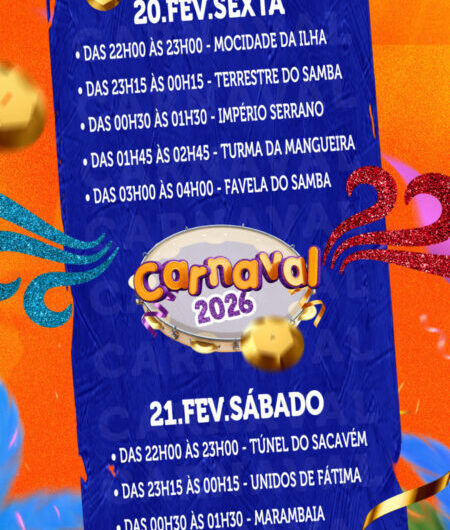 Passarela do Samba Chico Coimbra: De 19 a 22 de fevereiro, o Anel Viário será palco de grandes apresentações que celebram a cultura e a tradição do nosso Carnaval