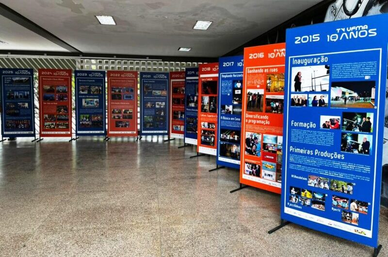 Exposição interativa ‘TV UFMA: Uma década de imagens, um futuro de ideias’ será aberta, nesta quarta-feira (18), na galeria do Auditório Central da UFMA