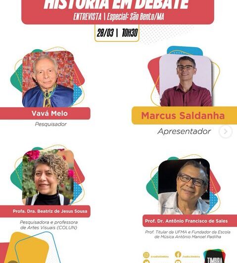 A histórica cidade de São Bento, na Baixada Maranhense, é o tema do História em Debate Especial, neste sábado, 28