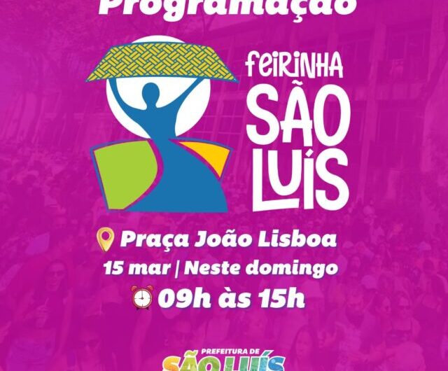 Neste domingo, a Feirinha São Luís recebe uma programação musical especial na Praça João Lisboa, no Centro de São Luís, com @djhabibe , Forró do Vinil, @alcmenarock.oficial e @banda_capitalroots e muito mais!