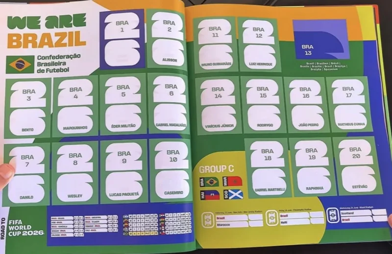 Com maranhense e sem Neymar, álbum da Copa é lançado